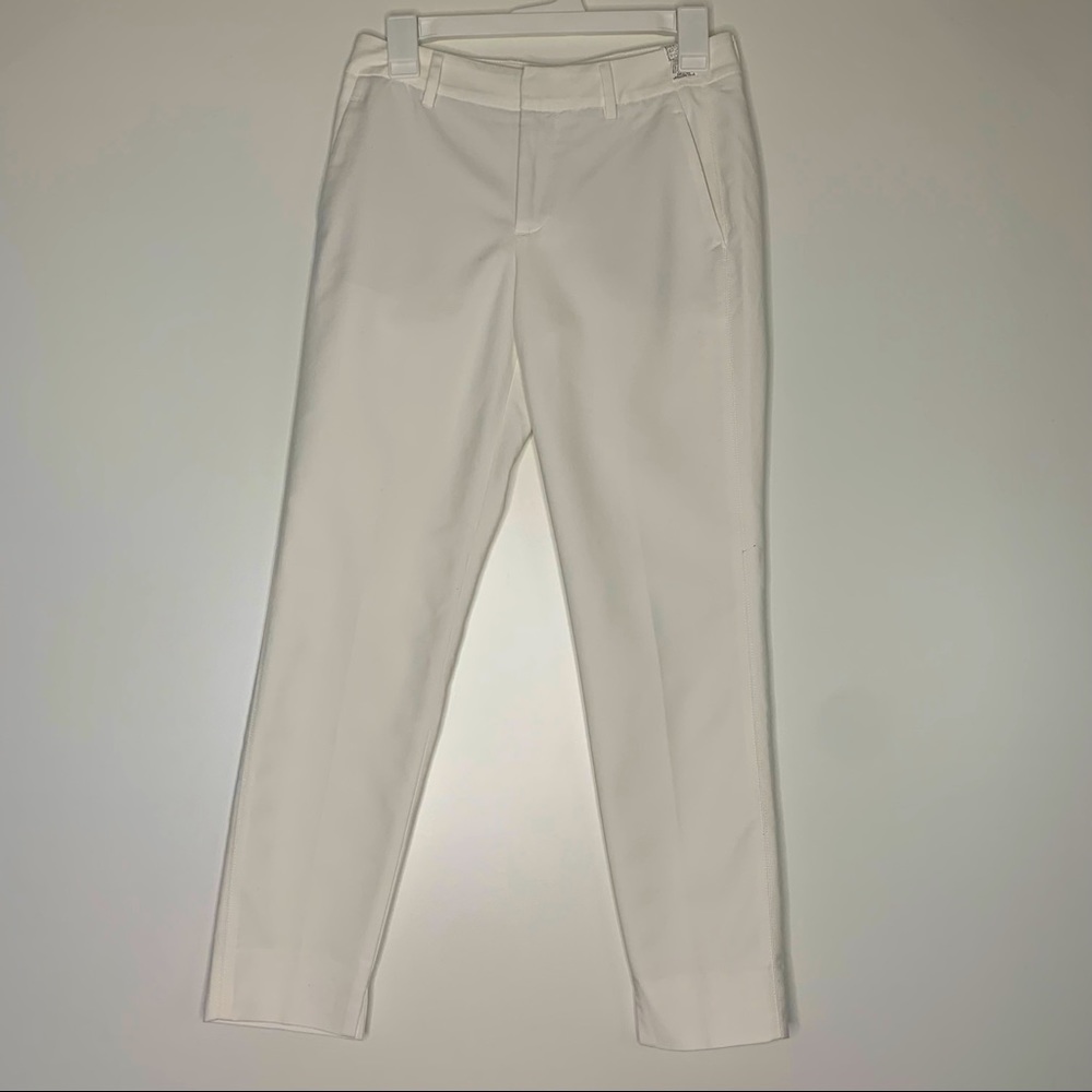 Zara work white skinny pants 2